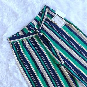 No Comment Juniors Striped Wide Leg Pants Size Large